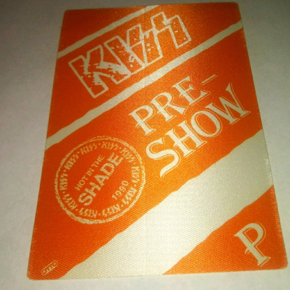 KISS Pre Show Backstage Pass 1990